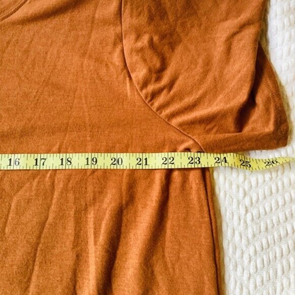 Zenana Women's Rust Orange Relaxed Fit Short Sleeve Tunic Top Size 3X - Picture 7 of 7